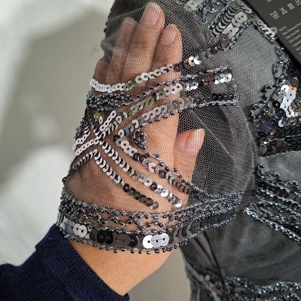 NWT. Vision For Innovation Beaded Dress -szL